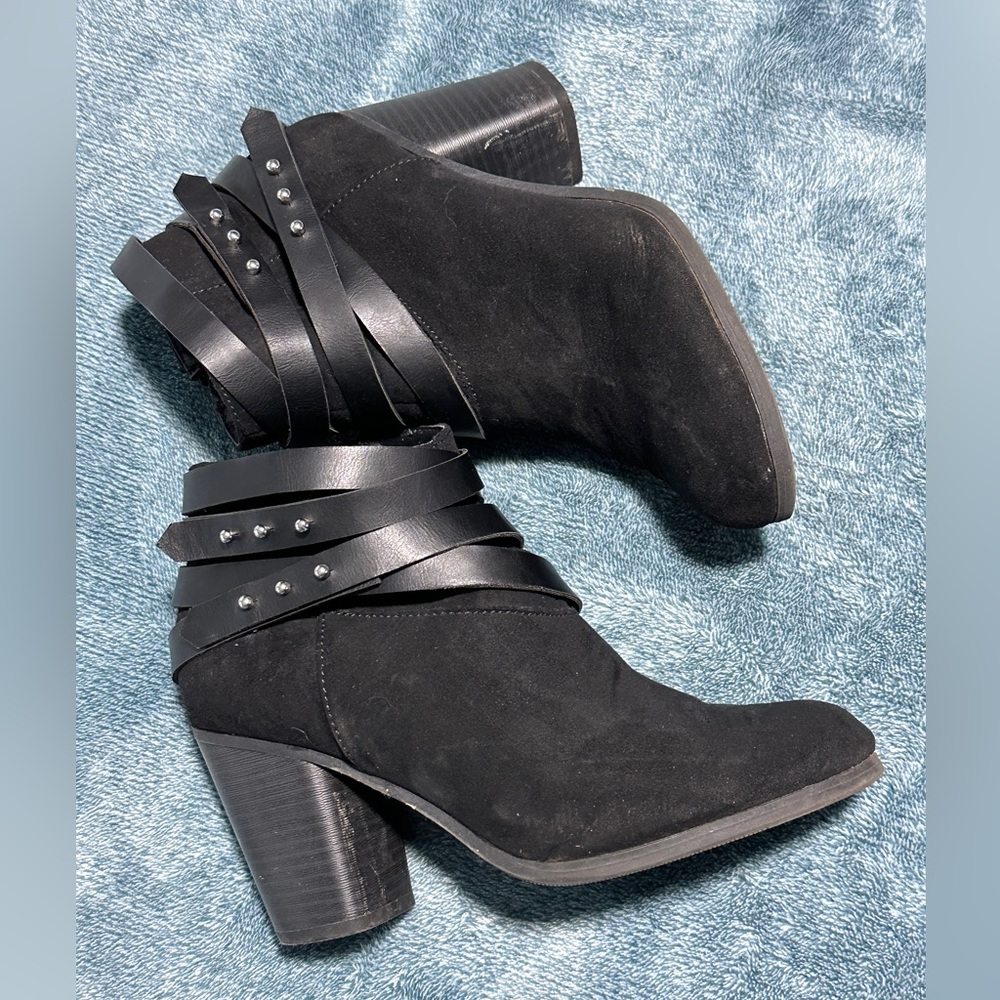 Black ankle boots